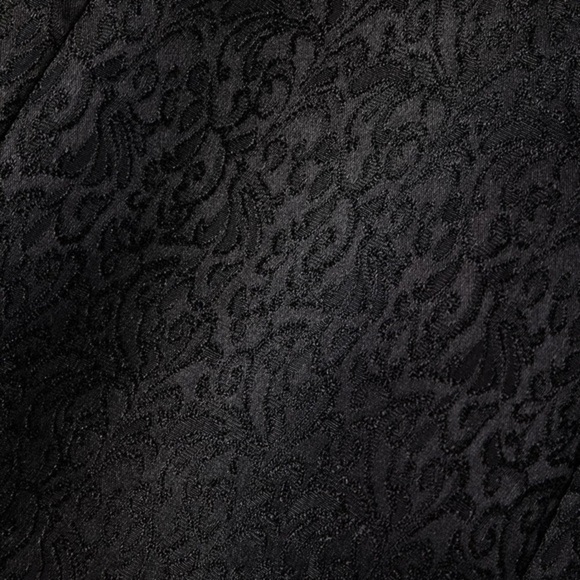 Jacquard Mini Slit Dress in Black Party Cocktail Size XS - Picture 9 of 10